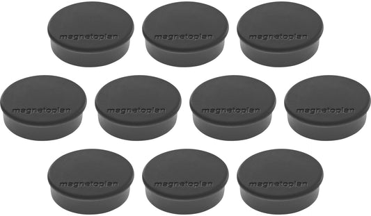 MAGNETOPLAN Magnet Discofix Hobby 24mm 1664512 schwarz, ca. 0.3 kg 10 Stk.
