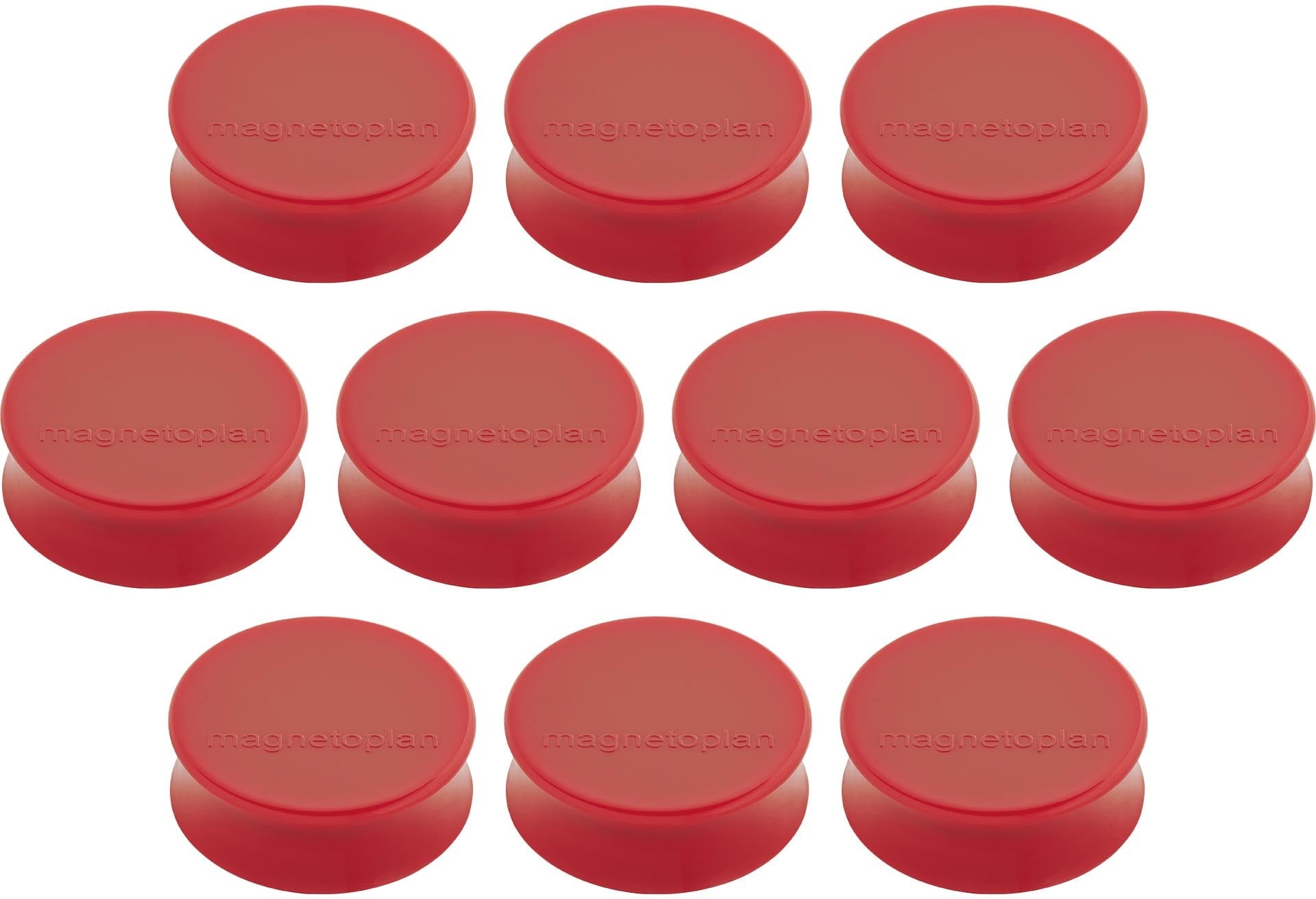 MAGNETOPLAN Magnet Ergo Large 10 Stk. 1665006 rot 34mm