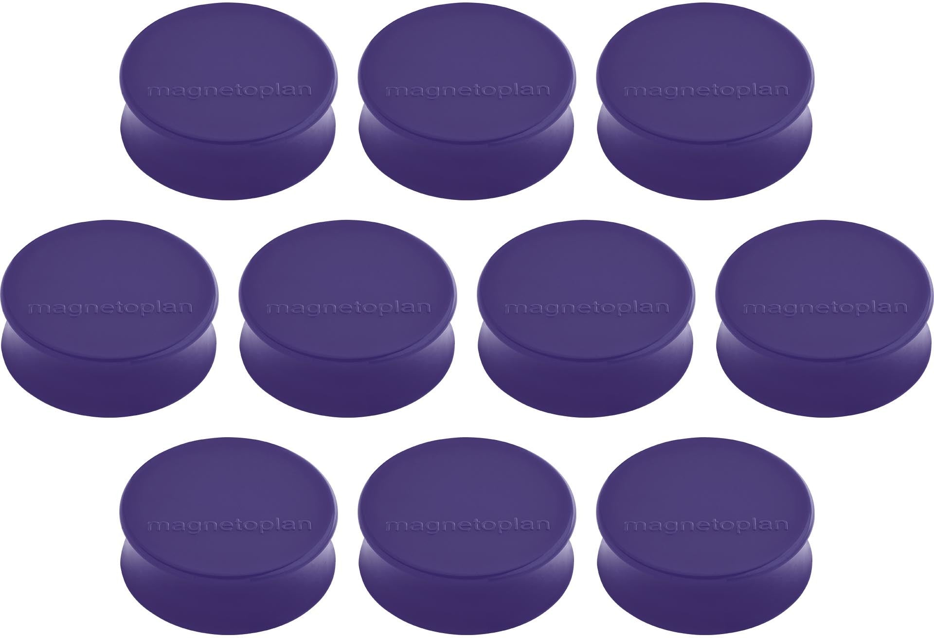 MAGNETOPLAN Magnet Ergo Large 10Stk. 1665011 violett 34x17.5mm