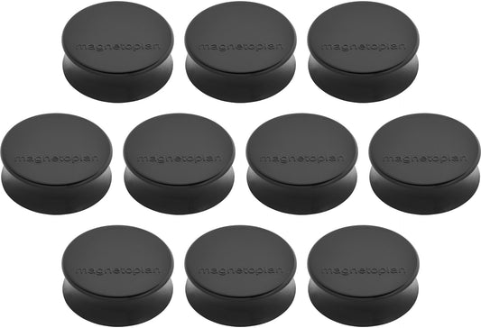 MAGNETOPLAN Magnet Ergo Large 10 Stk. 1665012 schwarz 34mm