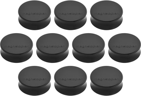 MAGNETOPLAN Magnet Ergo Large 10 Stk. 1665012 schwarz 34mm