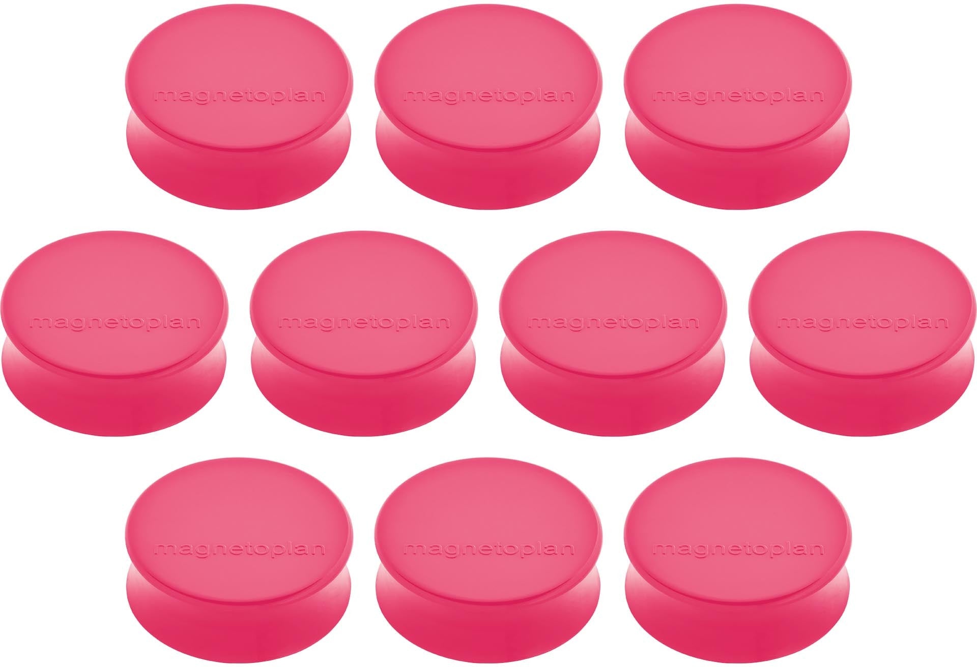 MAGNETOPLAN Magnet Ergo Large 10Stk. 1665018 pink 34x17.5mm