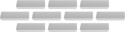 MAGNETOPLAN Rechteck-Magnethalter 1665101 grau 10 Stk.