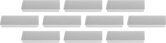 MAGNETOPLAN Rechteck-Magnethalter 1665101 grau 10 Stk.