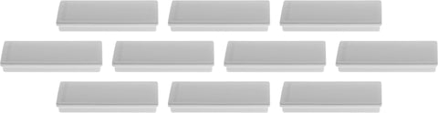 MAGNETOPLAN Rechteck-Magnethalter 1665101 grau 10 Stk.