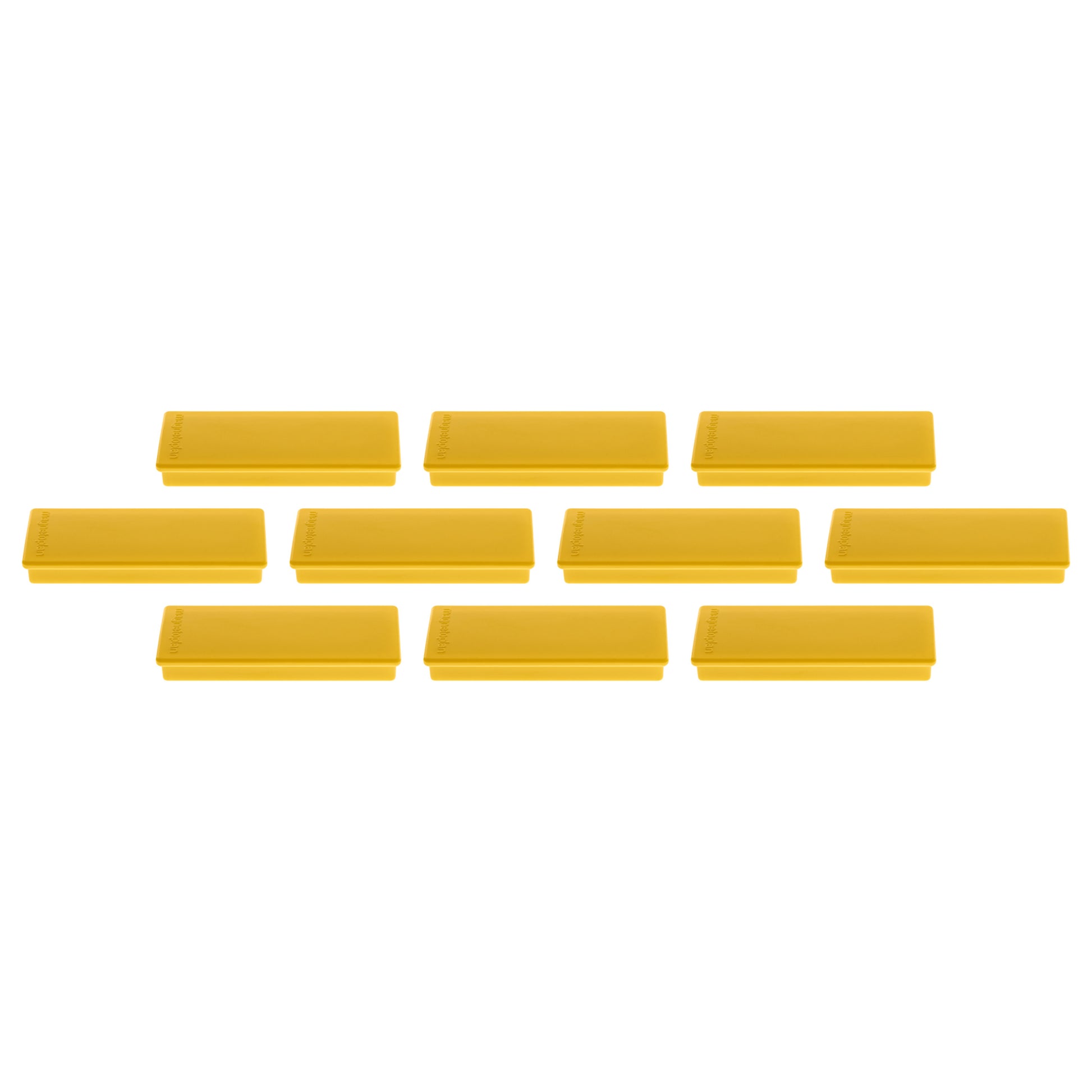 MAGNETOPLAN Rechteck-Magnethalter 1665102 gelb 10 Stk.