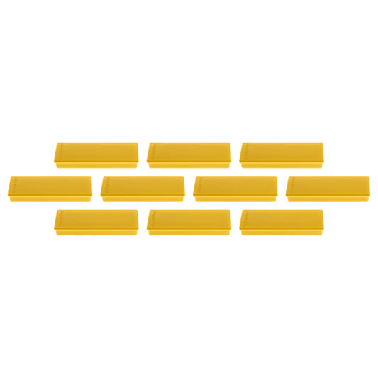 MAGNETOPLAN Rechteck-Magnethalter 1665102 gelb 10 Stk.