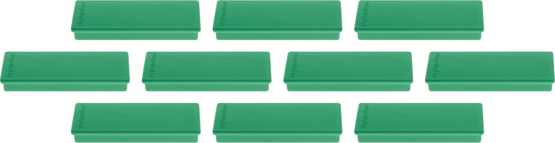 MAGNETOPLAN Rechteck-Magnethalter 1665105 grün 10 Stk.