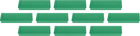 MAGNETOPLAN Rechteck-Magnethalter 1665105 grün 10 Stk.