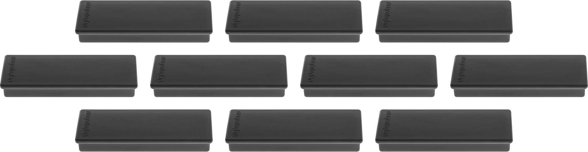MAGNETOPLAN Rechteck-Magnethalter 1665112 schwarz 10 Stk.