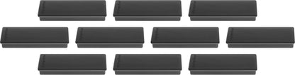 MAGNETOPLAN Rechteck-Magnethalter 1665112 schwarz 10 Stk.