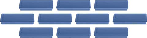 MAGNETOPLAN Rechteck-Magnethalter 1665114 dunkelblau 10 Stk.