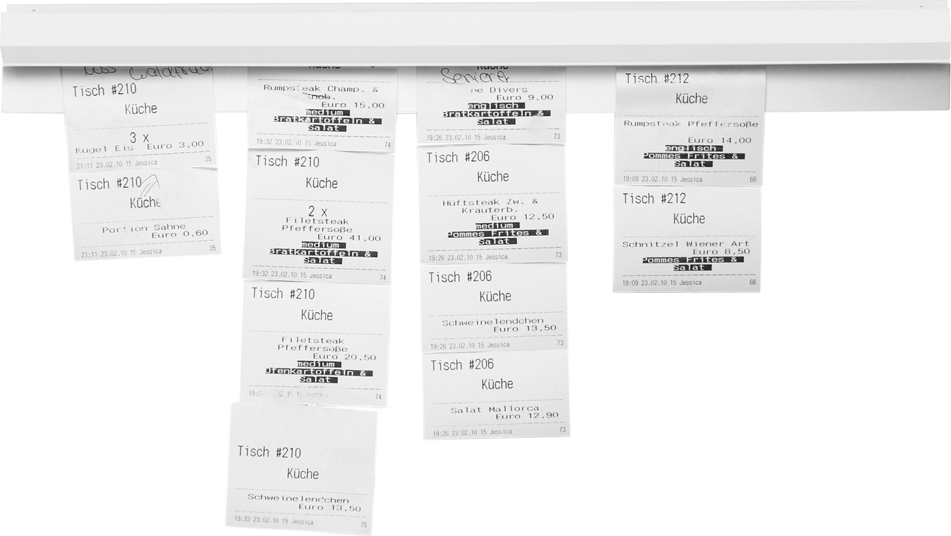 MAGNETOPLAN Catch-Ball Klemmleiste 600mm 21008600 weiss, Kunststoff