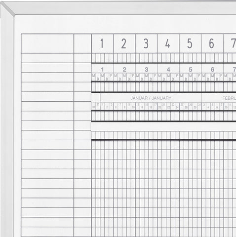 MAGNETOPLAN Urlaubs/Aktivitätenplaner 3703355 5 Tage, 60 MA 1500x750mm