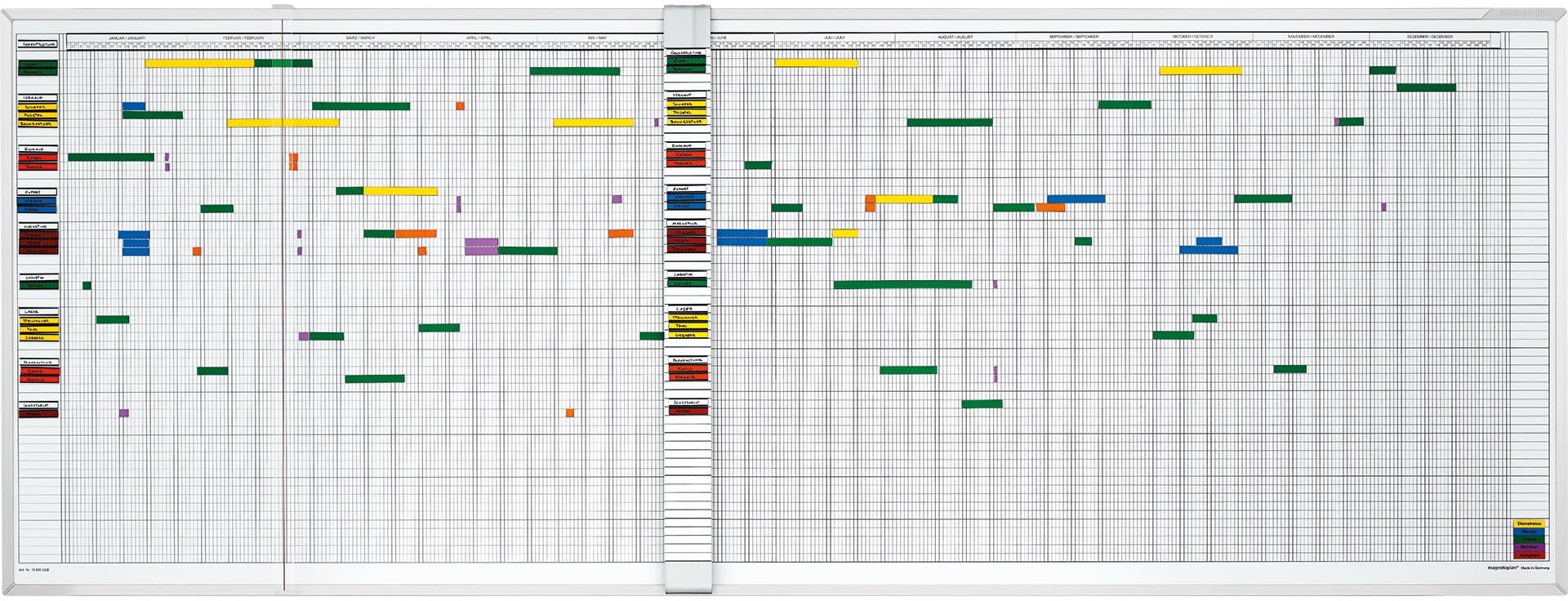 MAGNETOPLAN Urlaubs/Aktivitätenplaner 3707055 7 Tage, 45 MA 2000x600mm
