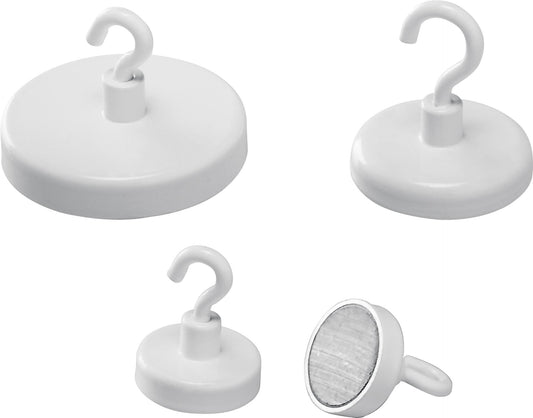 MAGNETOPLAN Hakenmagnet 25mm 52625 weiss 4kg
