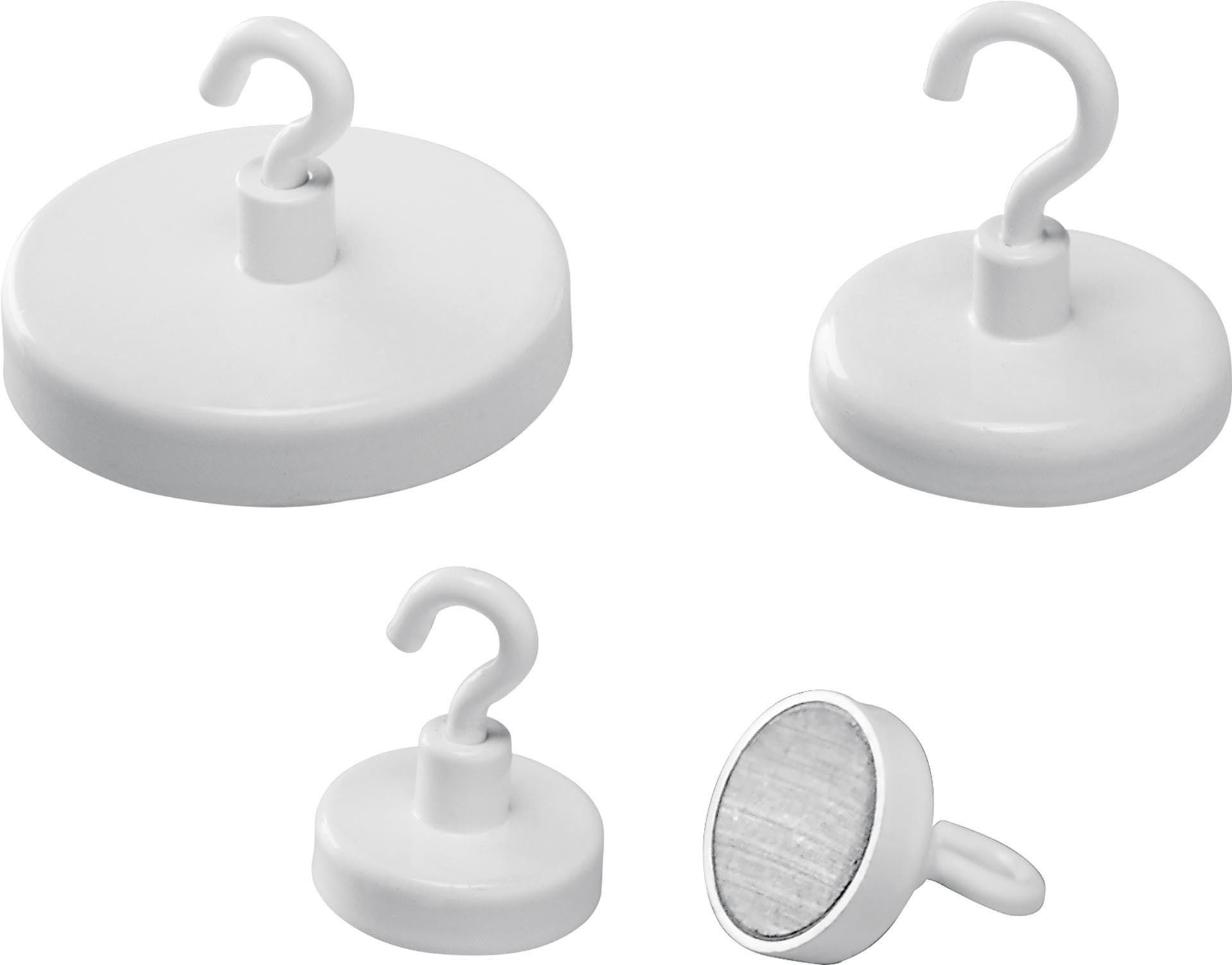 MAGNETOPLAN Hakenmagnet 36mm 52636 weiss 8kg