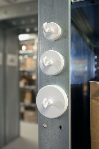 MAGNETOPLAN Hakenmagnet 36mm 52636 weiss 8kg