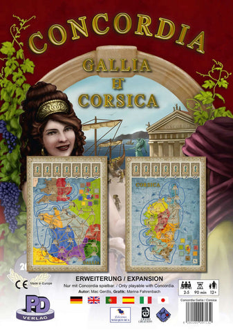 CONCORDIA MAP GALLIA & CORSICA