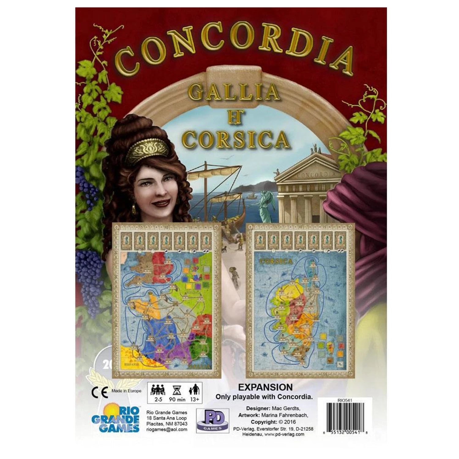 CONCORDIA MAP AEGYPTUS & CRETA