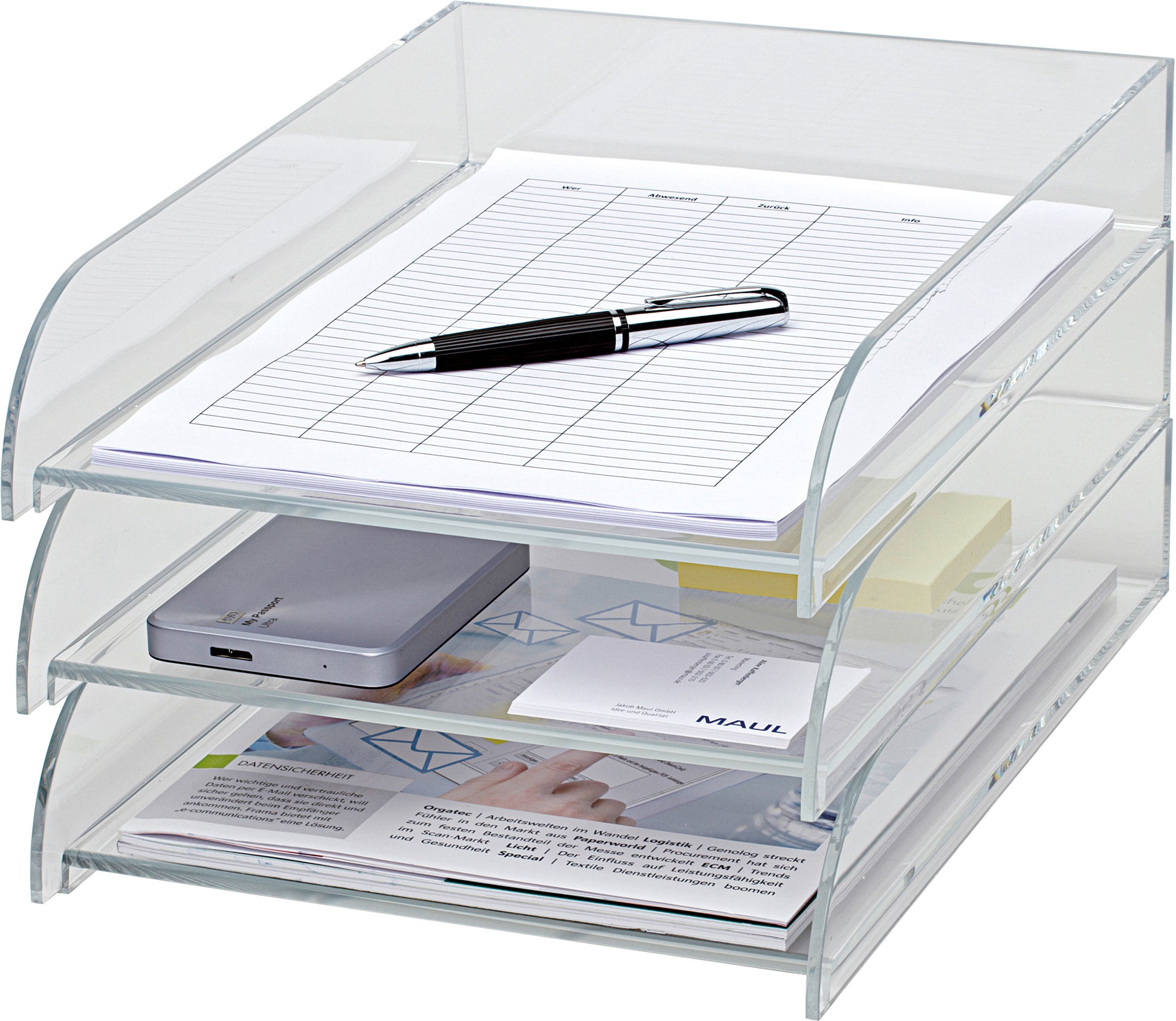 MAUL Briefablage Acryl A4 1950105