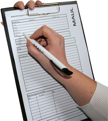 MAUL Klemmbrett A4 2335290 schwarz Folienüberzug hoch