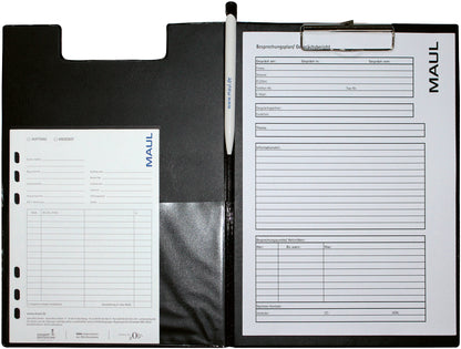 MAUL Klemmmappe A4 2339290 schwarz Folienüberzug hoch
