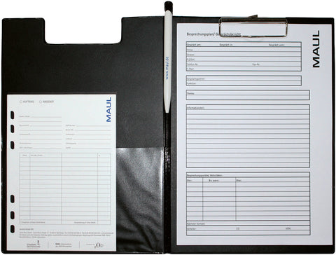 MAUL Klemmmappe A4 2339290 schwarz Folienüberzug hoch
