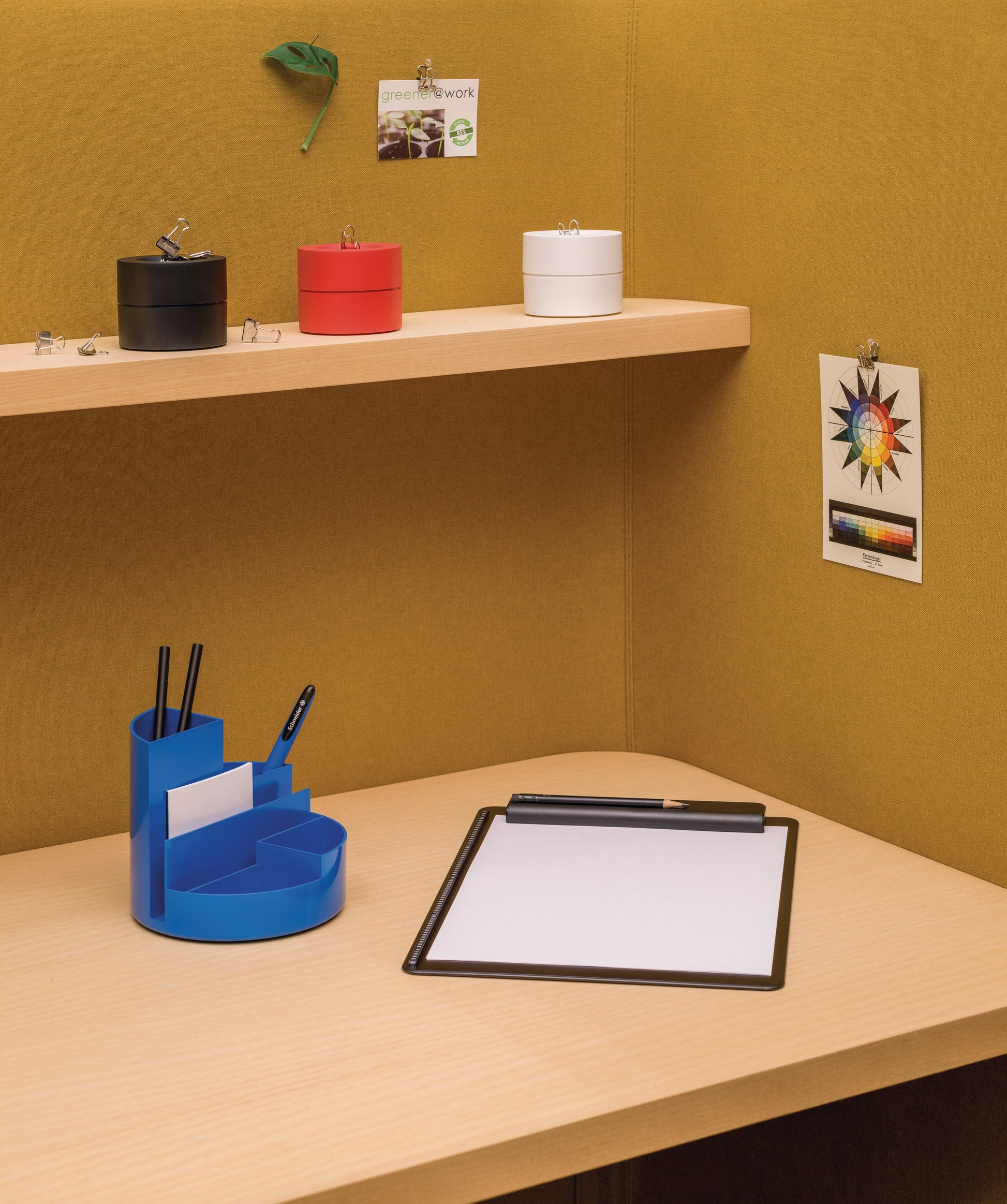 MAUL Klammernspender Eco MAULpro 3012325.ECO 7.3cm, rot, 15 Klammern