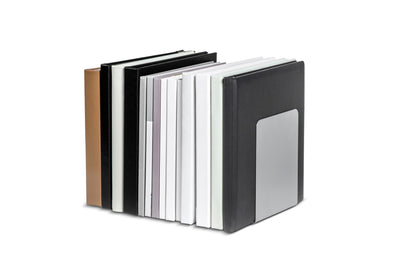 MAUL Buchstütze magnethaftend 3506595 14x12x14cm silber 2 Stk.