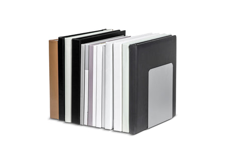 MAUL Buchstütze magnethaftend 3506595 14x12x14cm silber 2 Stk.