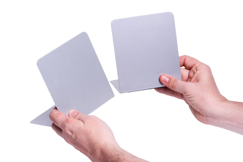 MAUL Buchstütze magnethaftend 3506595 14x12x14cm silber 2 Stk.