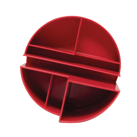 MAUL Stifteköcher Recycle 4117625.ECO 6 Fächer, rot