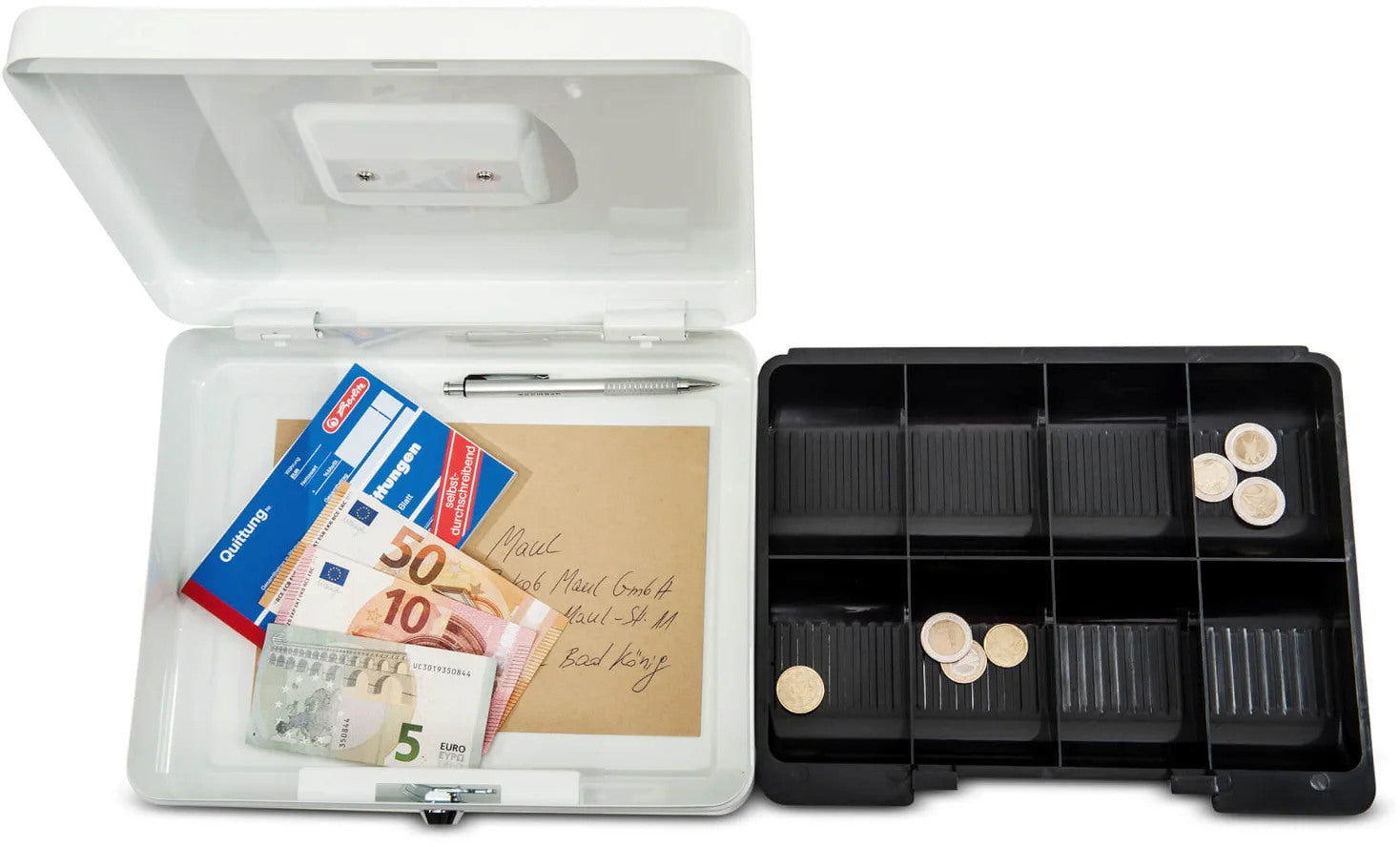 MAUL Geldkassette 4 30x24,5x9cm 5611402 weiss