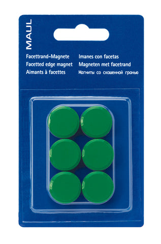 MAUL Magnete 20mm 6176255 grün 6 Stück