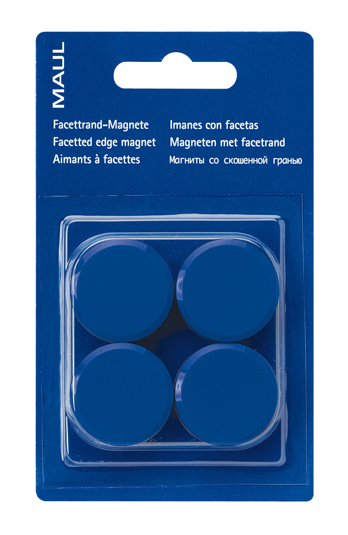 MAUL Magnete 30mm 6177235 blau 4 Stück