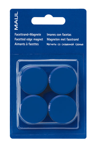 MAUL Magnete 30mm 6177235 blau 4 Stück