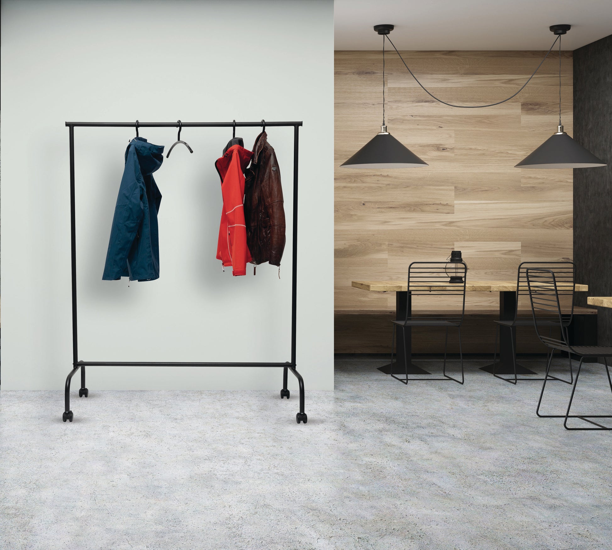 MAUL Garderobenständer MAULlimbo 9421190 schwarz, mobil