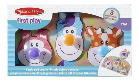 HOLZPUZZLE BAUERNHOF MIT GROSSEM KNAUF (FR-DE-EN-ES)