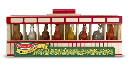 TURNIERPFERDESTALL AUS HOLZ (FR-DE-EN-ES)