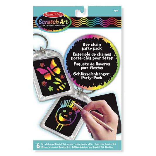 SCRATCH ART SCHLÜSSELANHÄNGER (FR-DE-EN-ES)