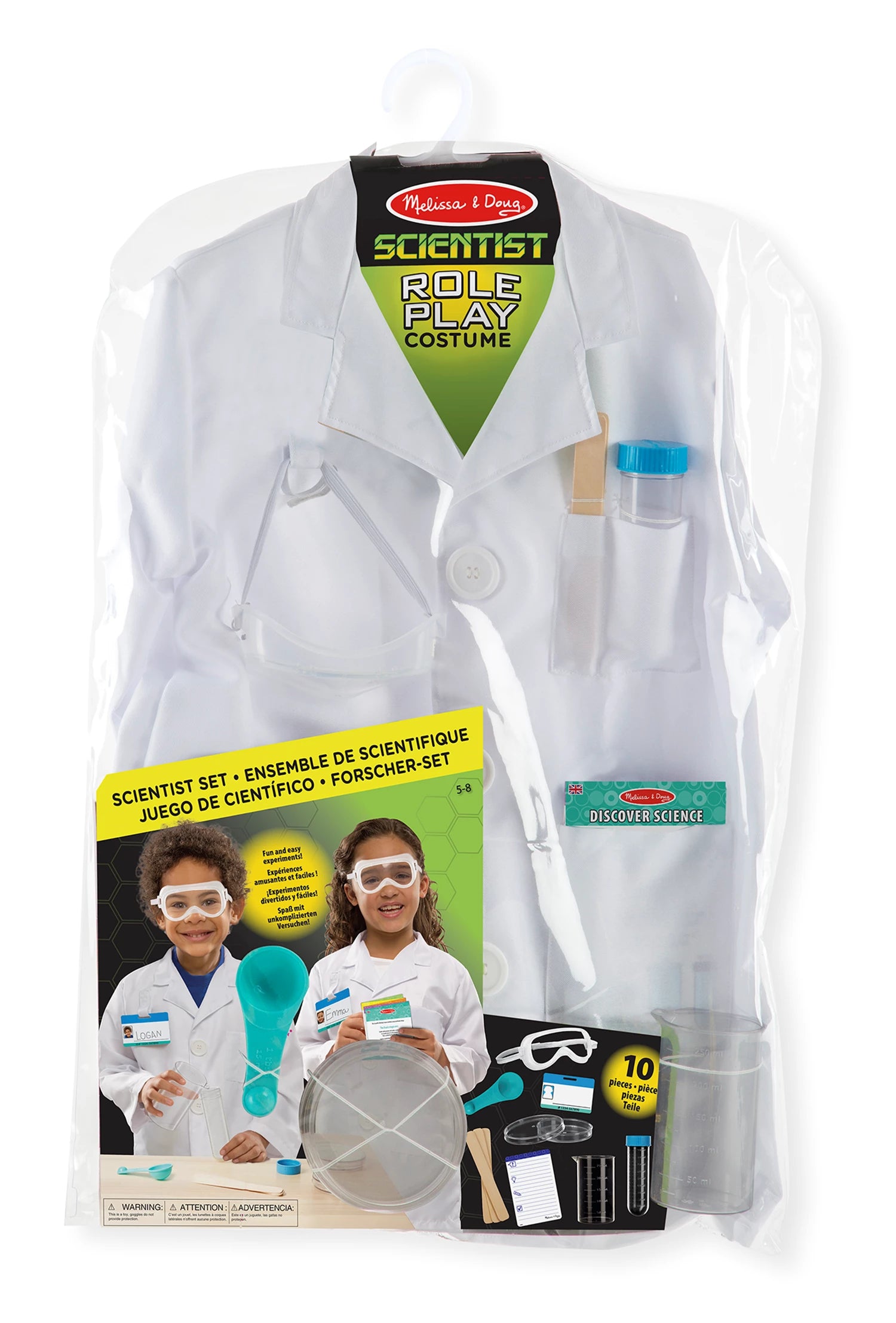 KINDERKOSTÜM WISSENSCHAFTLER (FR-DE-EN-ES)
