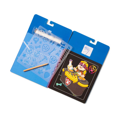 PAW PATROL CARNET SCRATCH ART CHASE (FR-DE-EN-ES)