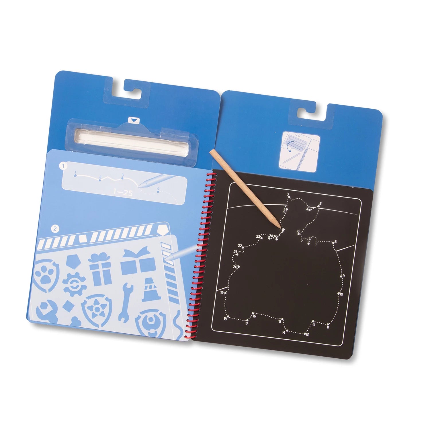 PAW PATROL CARNET SCRATCH ART CHASE (FR-DE-EN-ES)