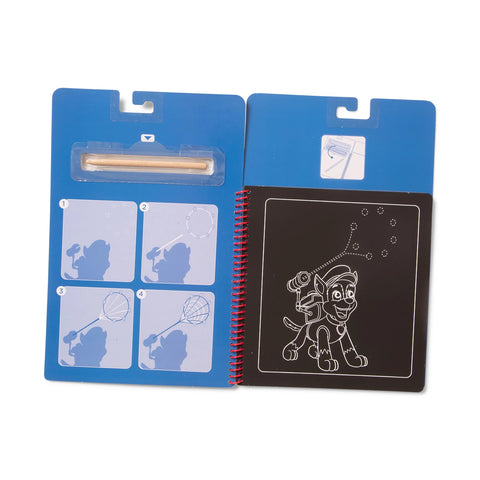 PAW PATROL CARNET SCRATCH ART CHASE (FR-DE-EN-ES)