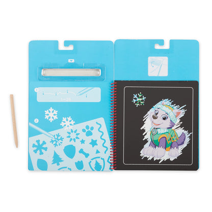 PAW PATROL CARNET SCRATCH ART SKYE (FR-DE-EN-ES)