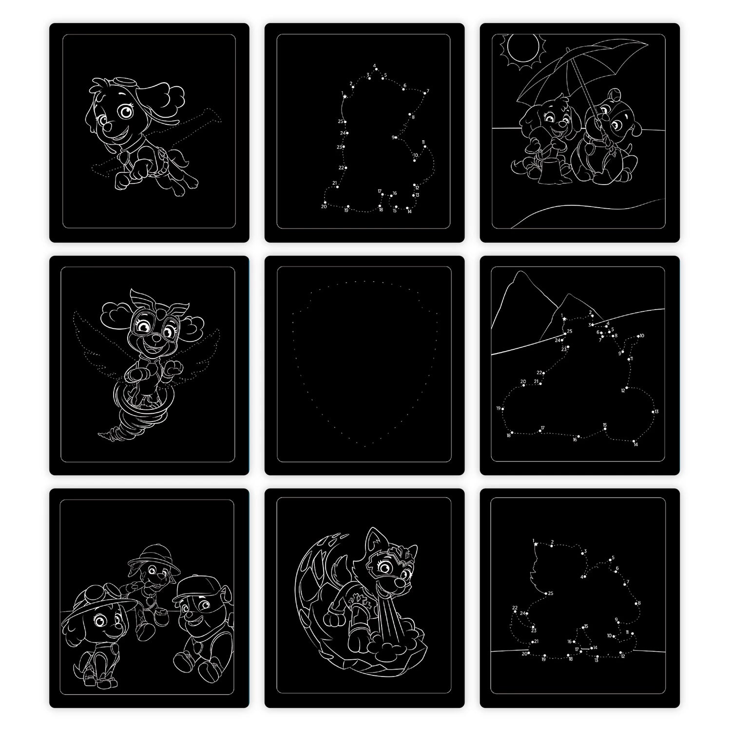 PAW PATROL CARNET SCRATCH ART SKYE (FR-DE-EN-ES)