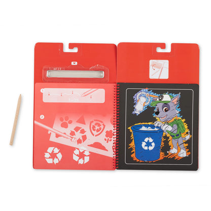 PAW PATROL CARNET SCRATCH ART MARSHALL (FR-DE-EN-ES)