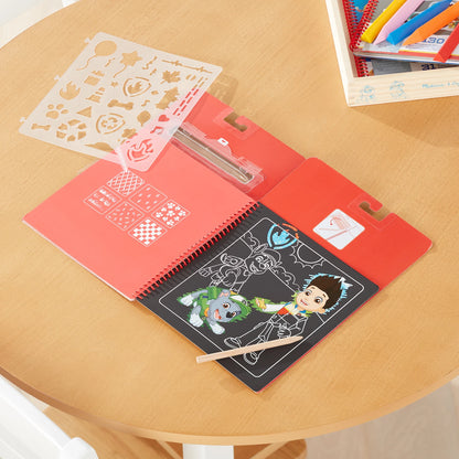 PAW PATROL CARNET SCRATCH ART MARSHALL (FR-DE-EN-ES)