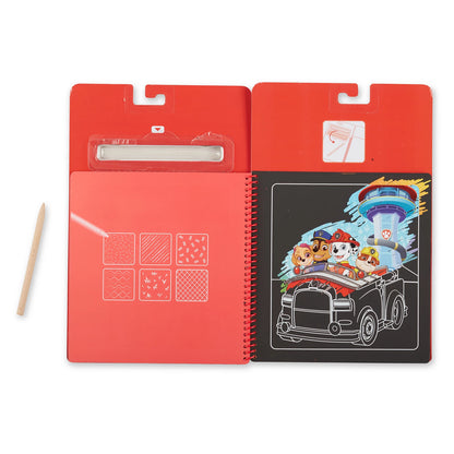 PAW PATROL CARNET SCRATCH ART MARSHALL (FR-DE-EN-ES)